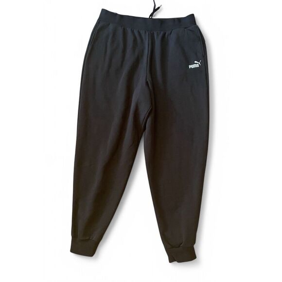 Puma Men's Black Knit Jogger Pants Size XL Never Worn Excellent Condition - Picture 1 of 10